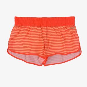 Lorna Jane Shorts Womens XS Extra Small Neon Nectarine Marnel Run Striped Lined